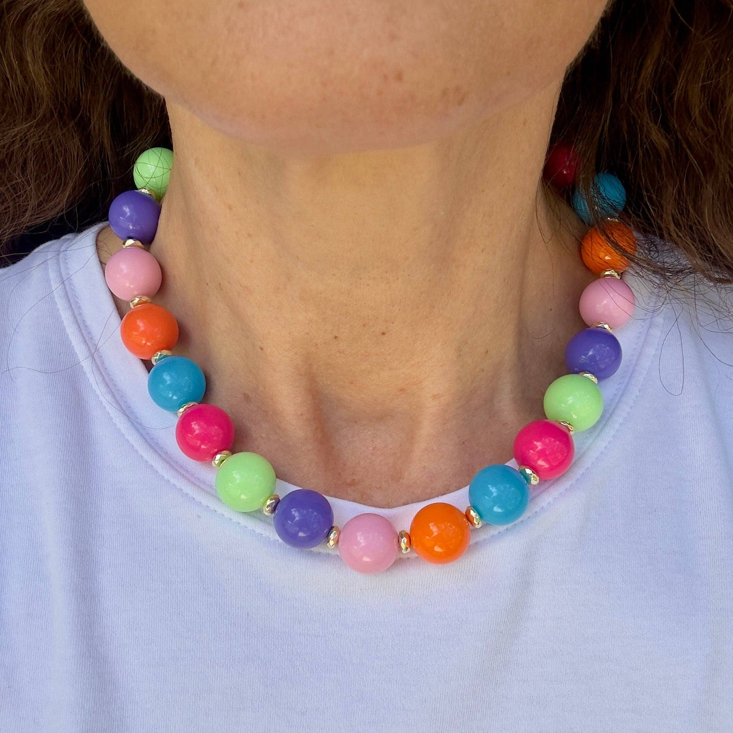 Traci’s Beads Fun Cabana Necklace-Multi
