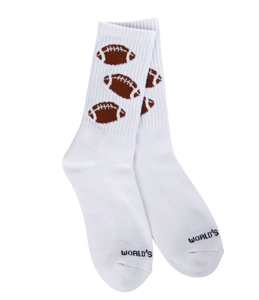 World’s Softest Socks Holiday Sport Mini Crew-Football