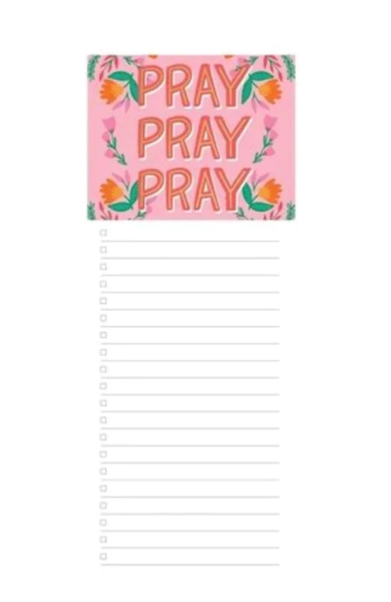 Mary Square Pray Pray Pray Magnetic Notepad