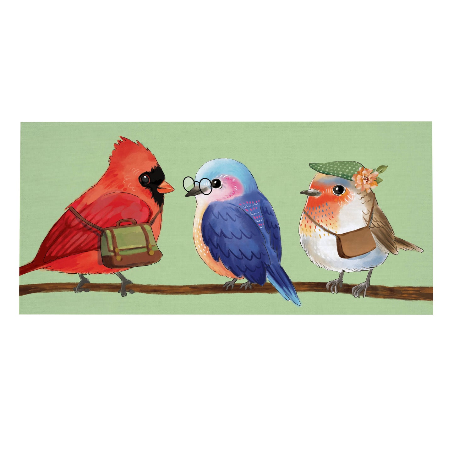 Evergreen Enterprises Sassafras Switch Mat-Cute Bird Nerd
