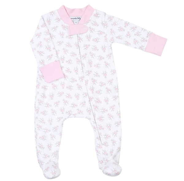 Magnolia Baby Tiny Buck Footie-Pink (Premie)