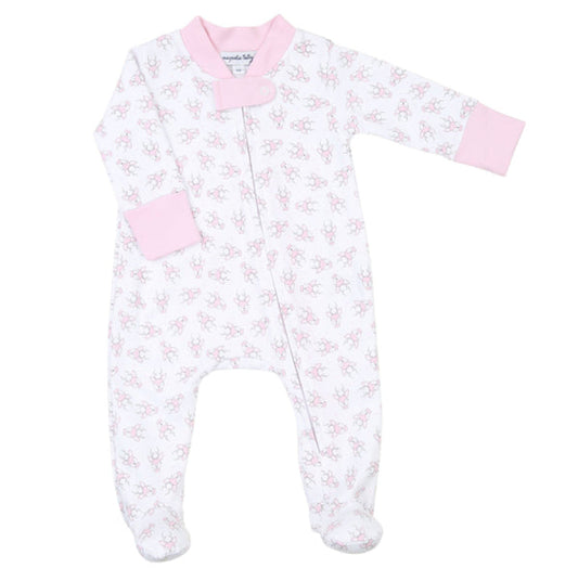 Magnolia Baby Tiny Buck Footie-Pink (Premie)