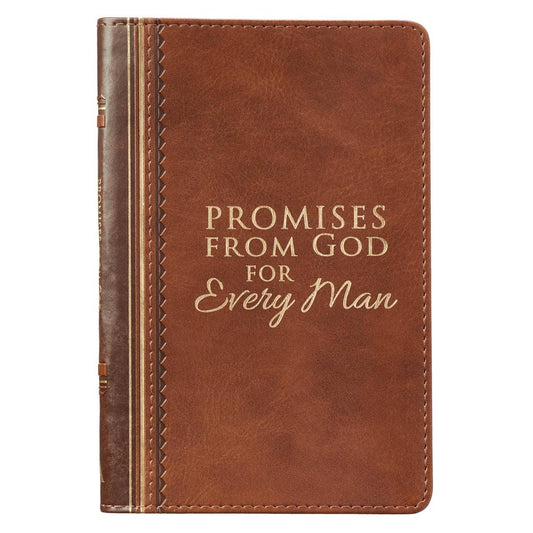 Christian Art Gifts Promises From God for Every Man-Faux Leather
