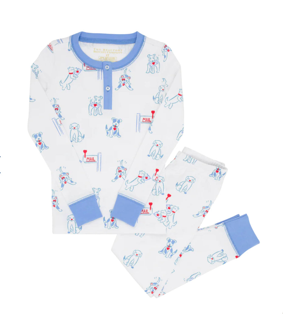 Beaufort Bonnet Sutton's Sweet Dream Set-Pen Pal Puppies With Sunrise Boulevard Blue (Size 2T)