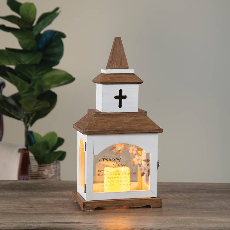 Carson Home Accents Church Lantern-Amazing Grace