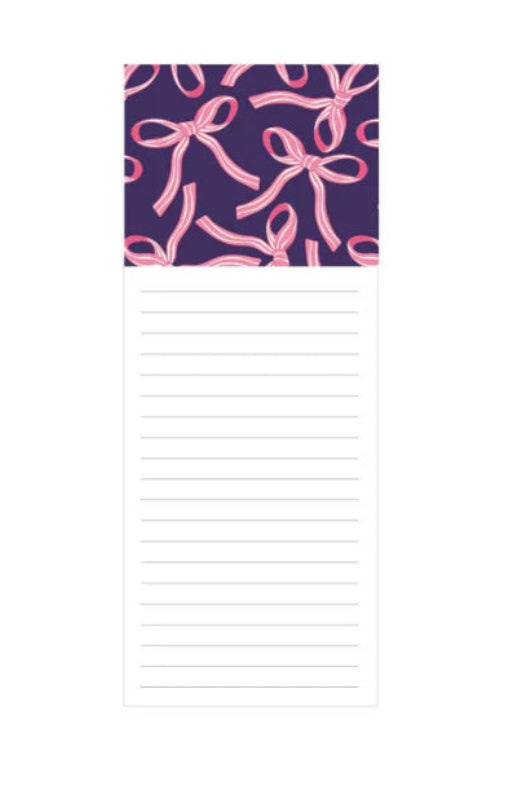 Mary Square Magnetic Notepad-Bows