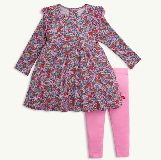 Magnetic Me Gilded Lily Magnetic Kids Dress & Legging Set