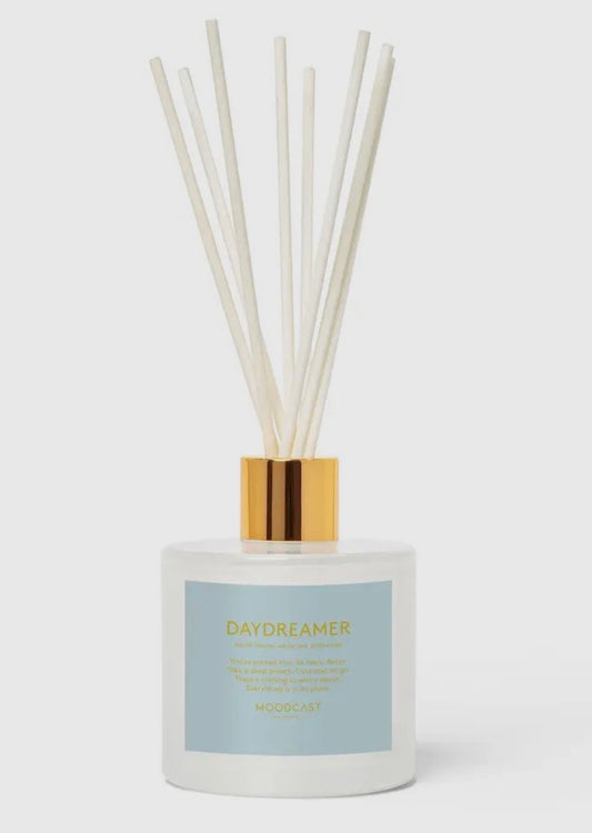 Moodcast Fragrance Co. White/Gold 100ml Reed Diffuser-Daydreamer