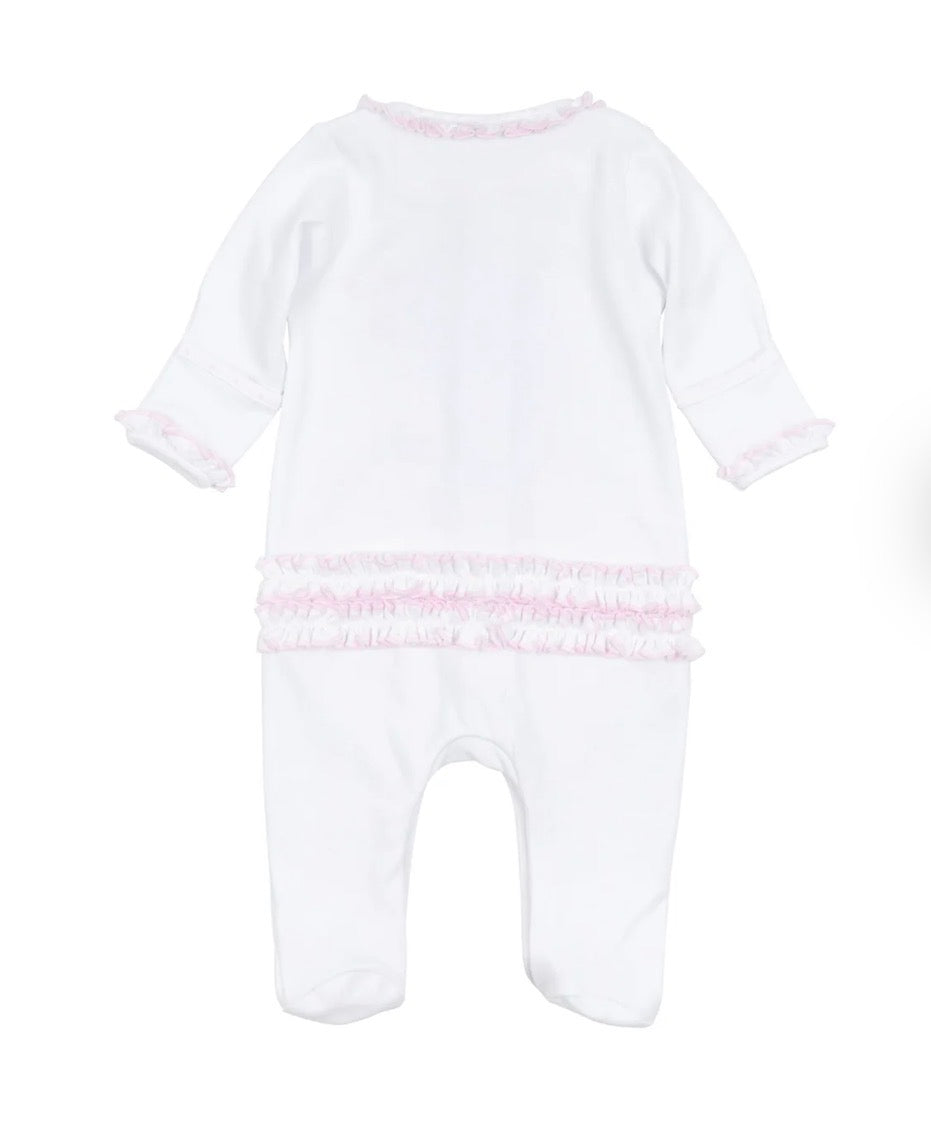 Magnolia Baby Twinkle Toes Embroidered Footie