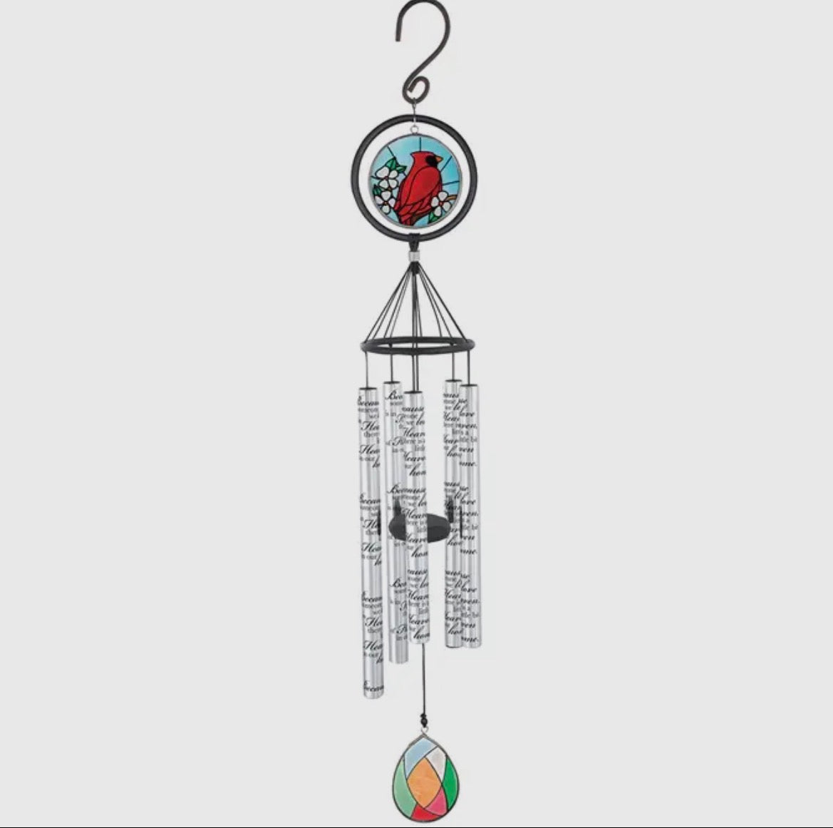 Carson Home Accents 35” Stained Glass Sonnet Chime-Heaven Is Home