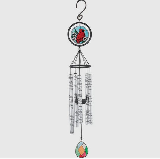 Carson Home Accents 35” Stained Glass Sonnet Chime-Heaven Is Home
