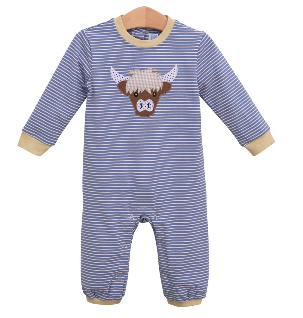 Trotter Street Kids Highland Cow Romper