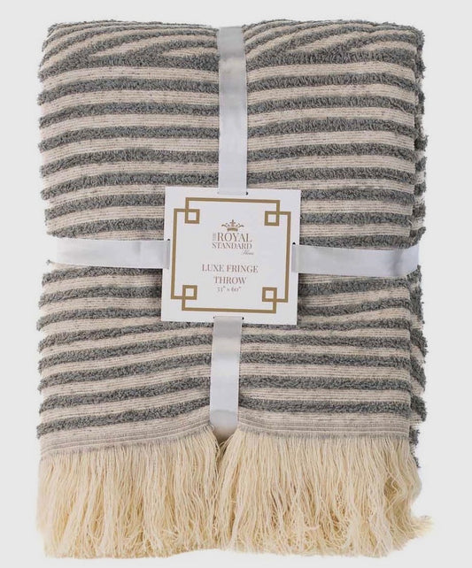 The Royal Standard Luxe Fringe Throw
