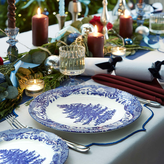Kendrick Home Italian Christmas Dinner Plate