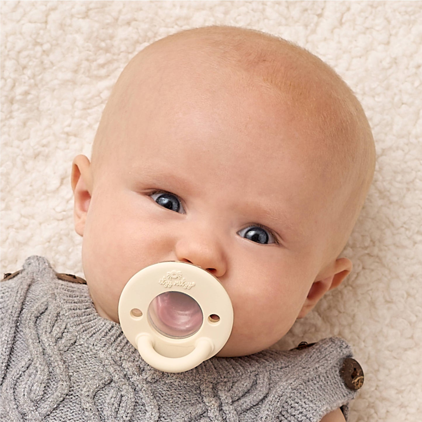Itzy Ritzy Latch & Soothe Breastlike Pacifier-Taupe