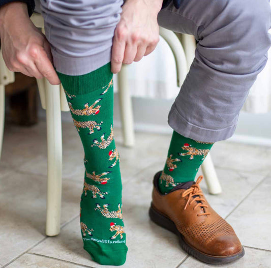 The Royal Standard Men’s St. Nick Tiger Socks (One Size)