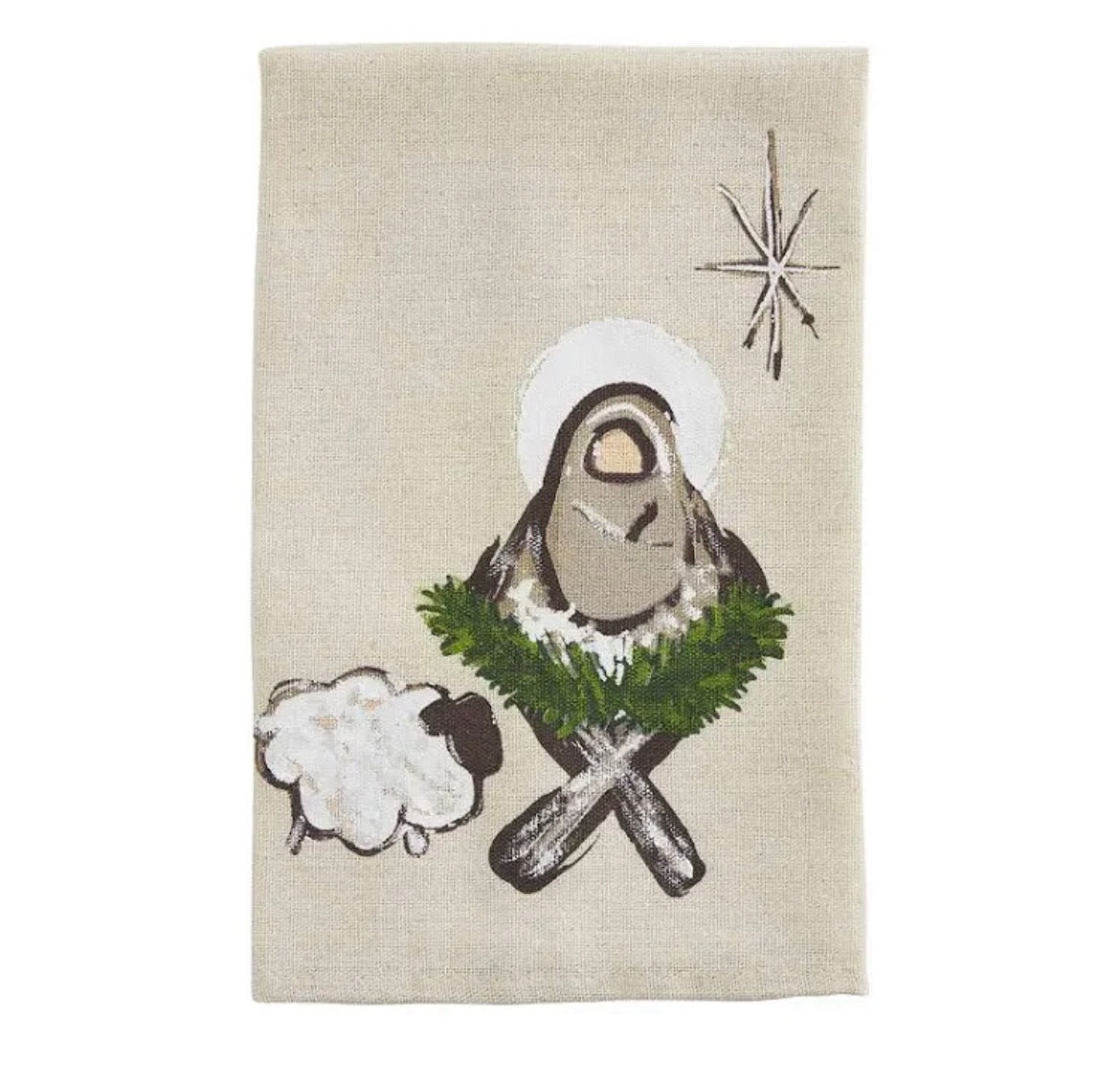 Mudpie Jesus Painted Towel