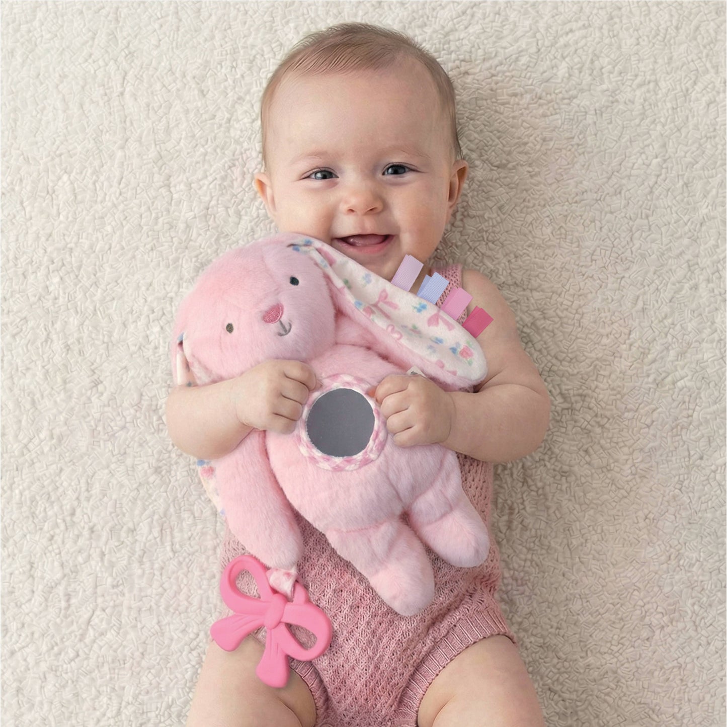 Itzy Ritzy Bitzy Traveler-Pink Bunny