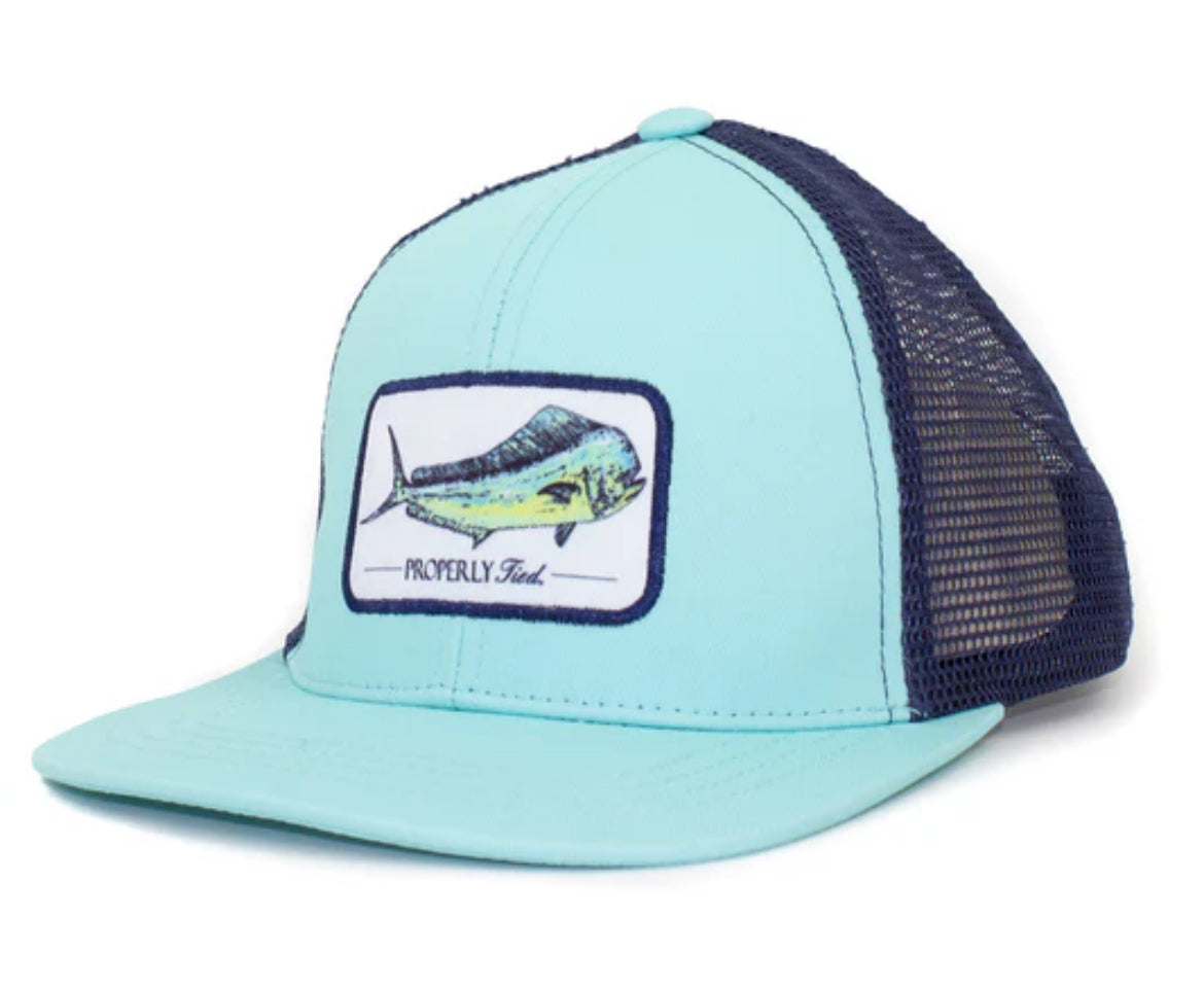 Properly Tied Boys Trucker Hat-Mahi