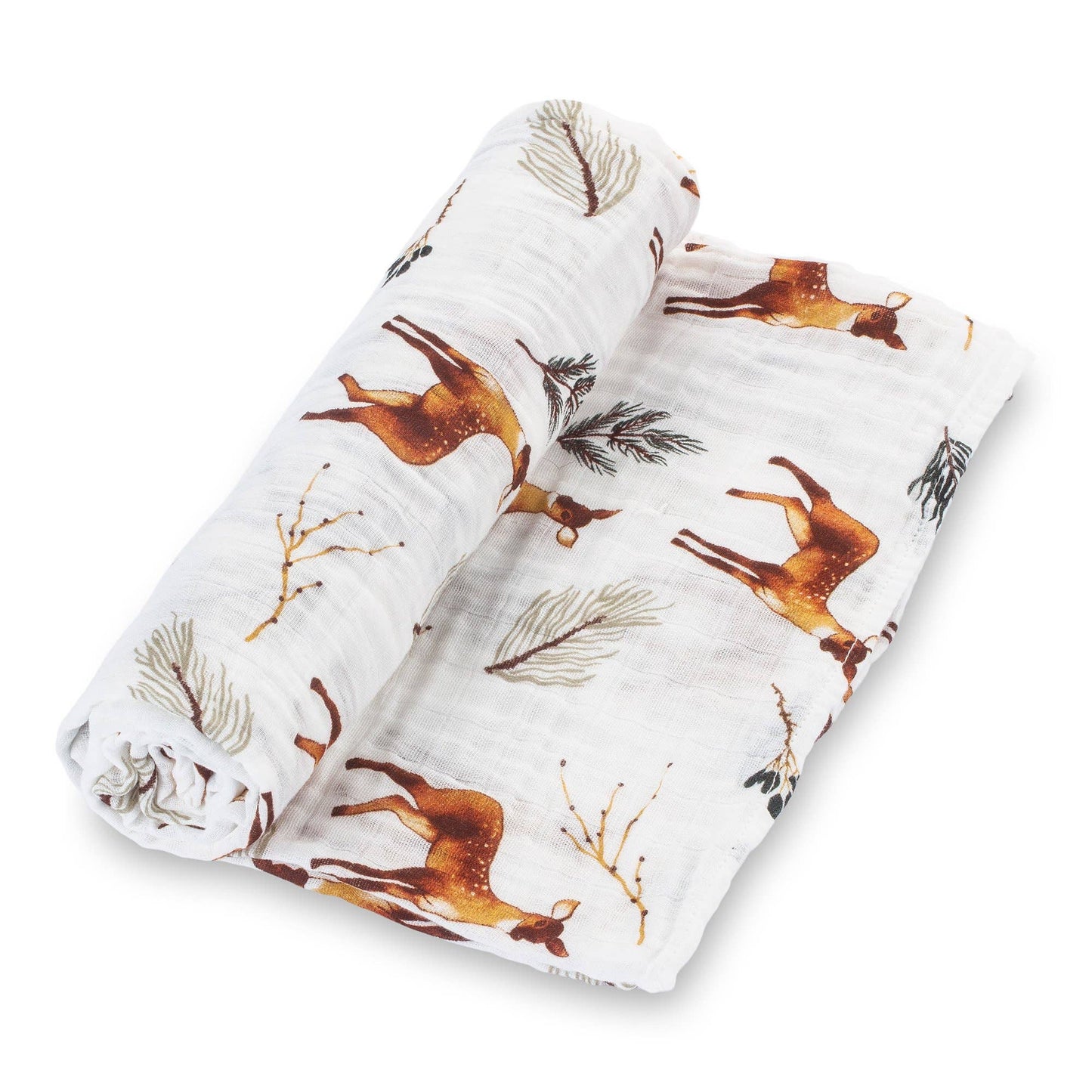 LollyBanks Baby Muslin Swaddle Blanket-Oh Deer