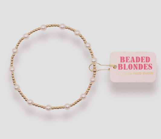 Beaded Blondes Kids June Pearl Bracelet