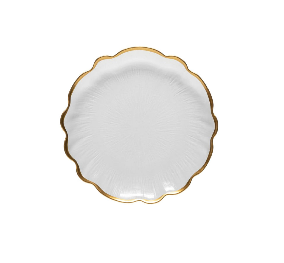 Casafina Francesca Glass Rimmed Salad Plate