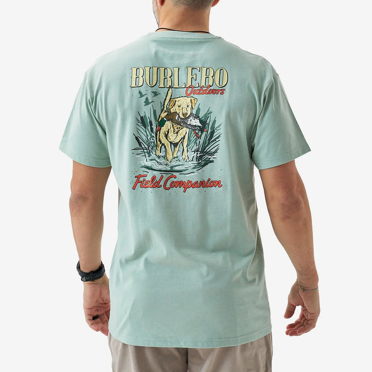 Burlebo Short Sleeve Tee-Field Companion Sage