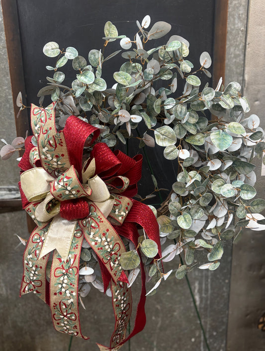 Eucalyptus Wreath With Christmas Bow