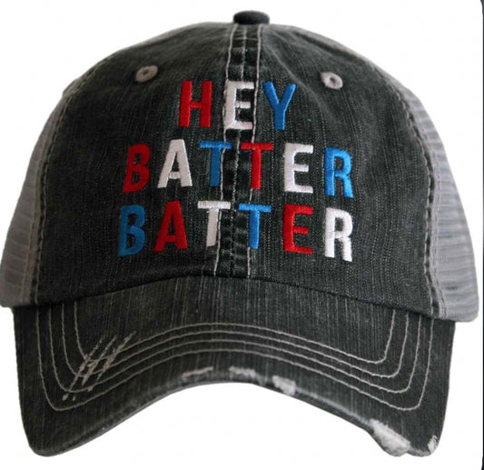 Katydid Trucker Hat-Hey Batter Batter