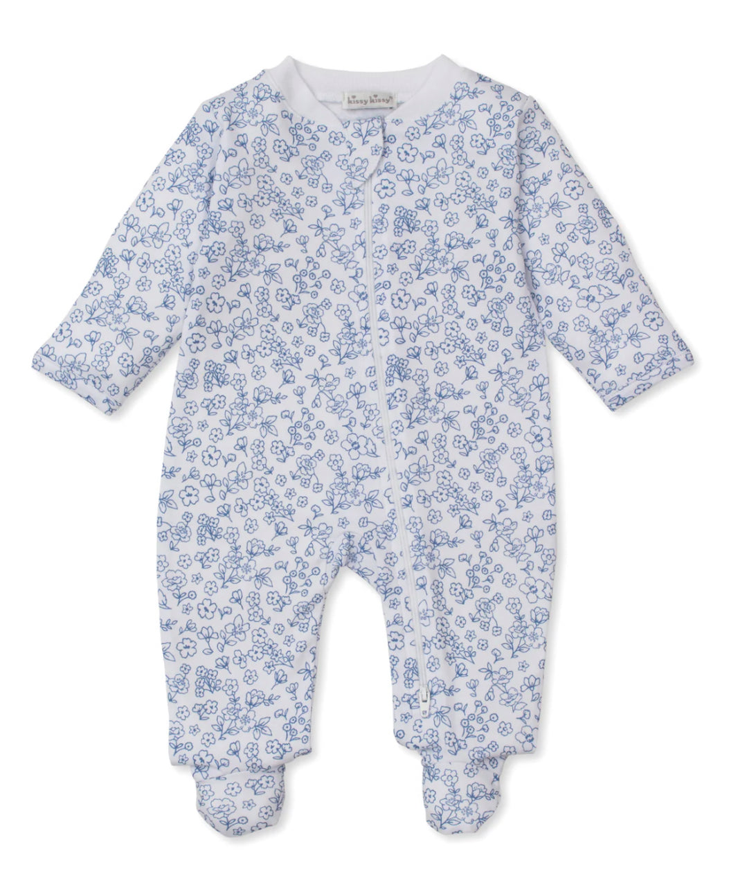 Kissy Kissy Fall Flower Party Zip Footie