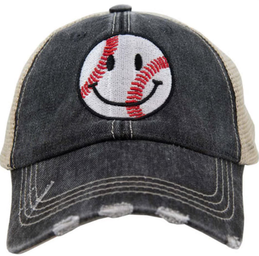 Katydid Trucker Hat-Baseball Happy Face