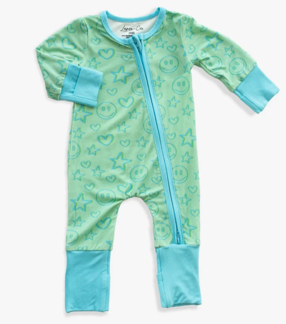 Laree & Co. Emett Bamboo Convertible Snap Footie