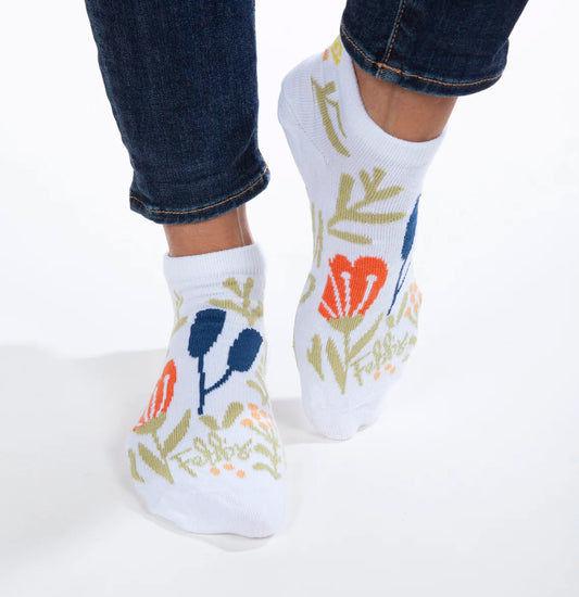 World’s Softest Socks Febb’s Boutique Low-White Multi