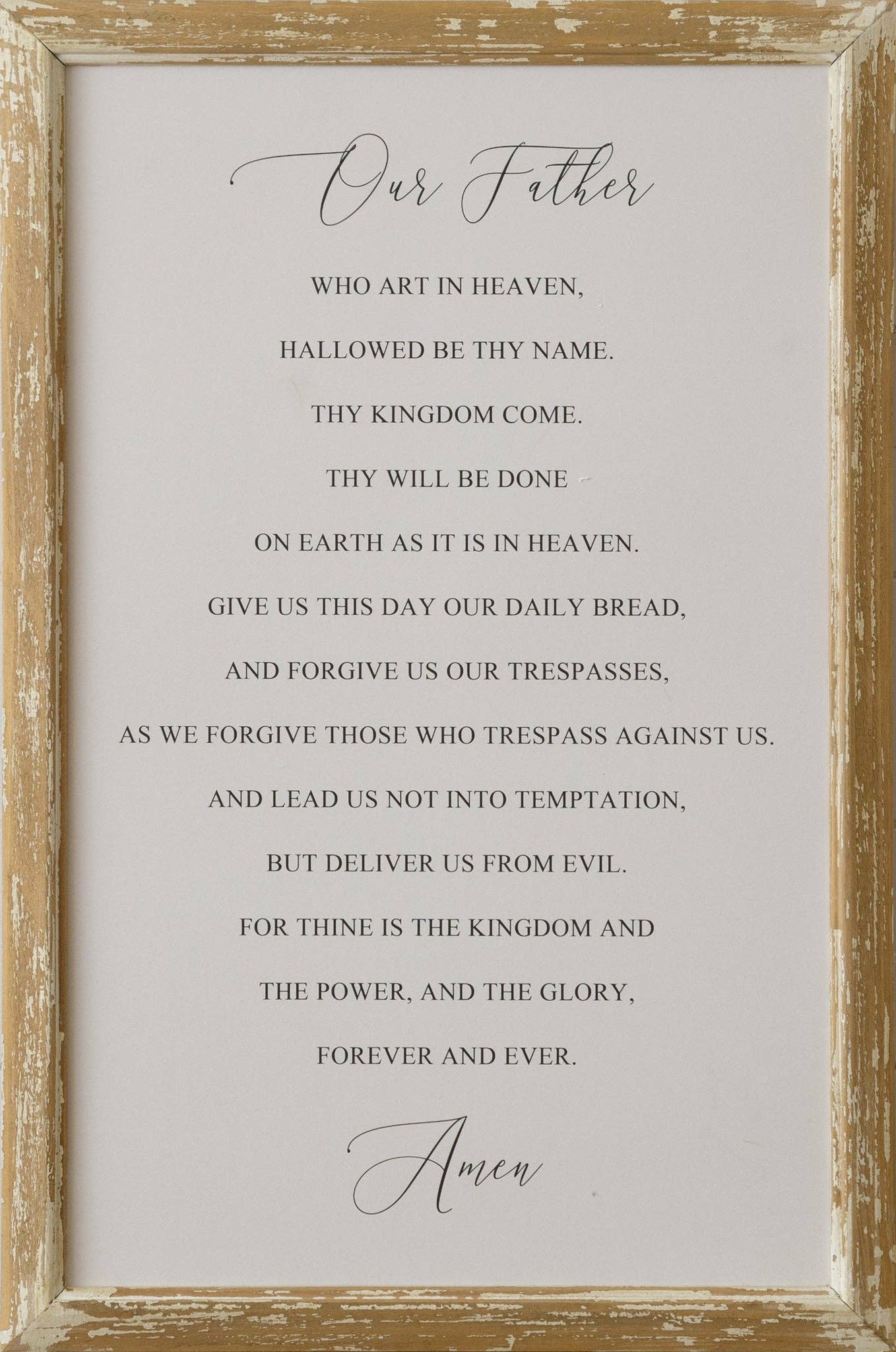 Audrey’s Home & Gifts Sign-The Lord's Prayer