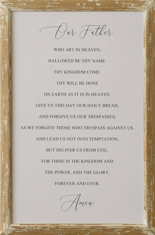 Audrey’s Home & Gifts Sign-The Lord's Prayer
