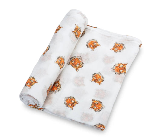 LollyBanks You’re Roar-some Baby Muslin Swaddle Blanket