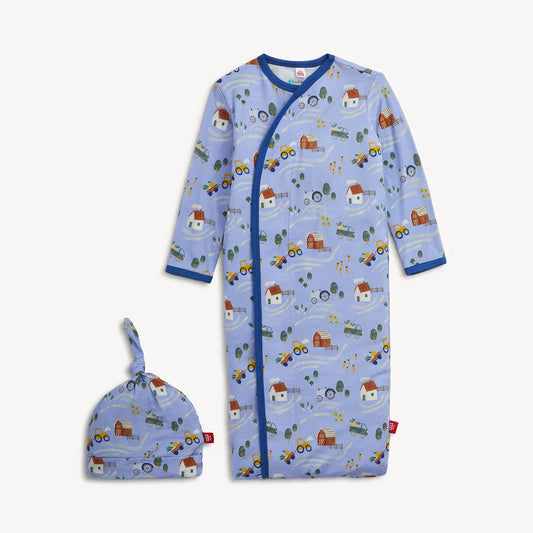 Magnetic Me Modal Gown & Hat Set-Farm to Cradle (Newborn-3 months)