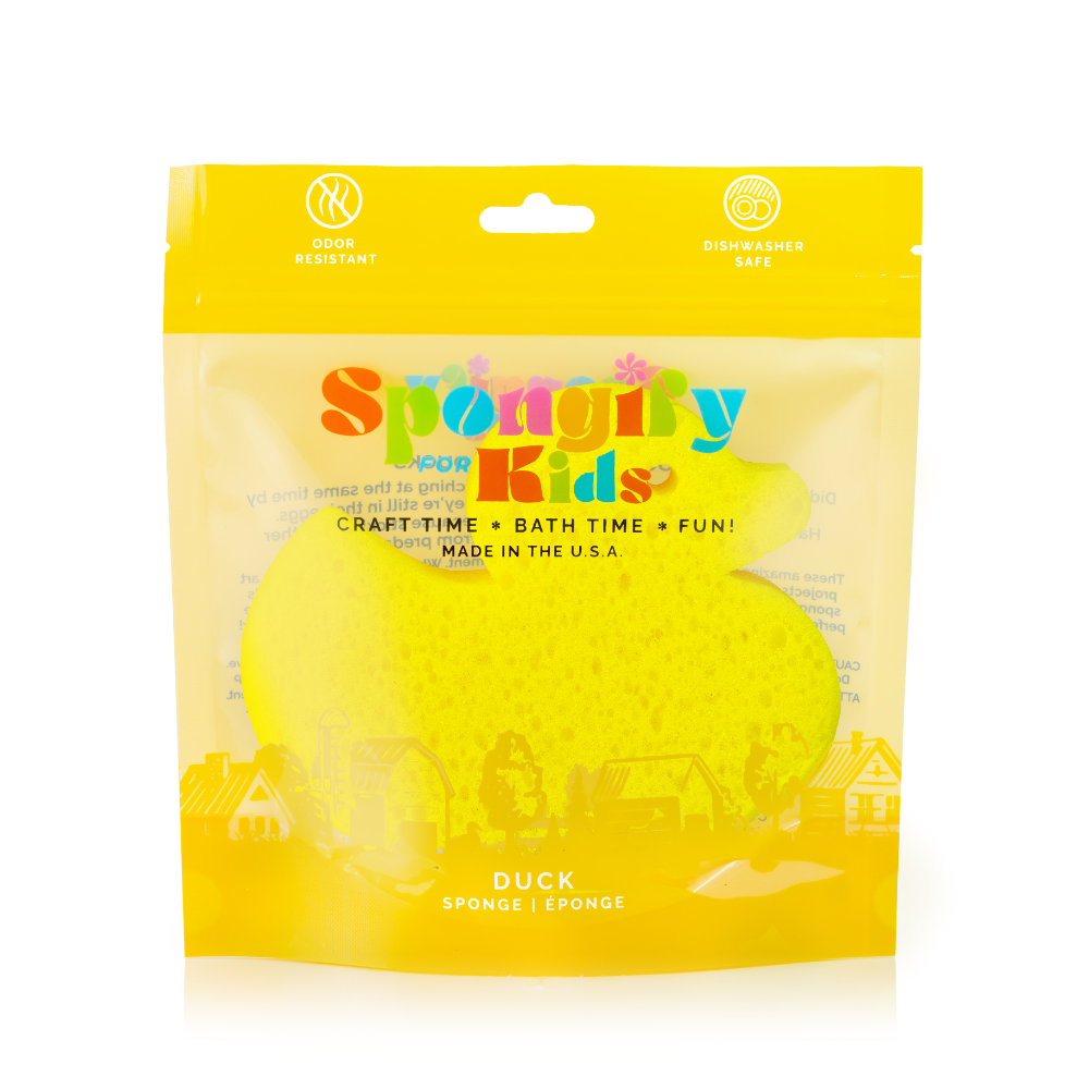 Spongelle Duck Farm Animals Spongify Bath Sponge for Kids