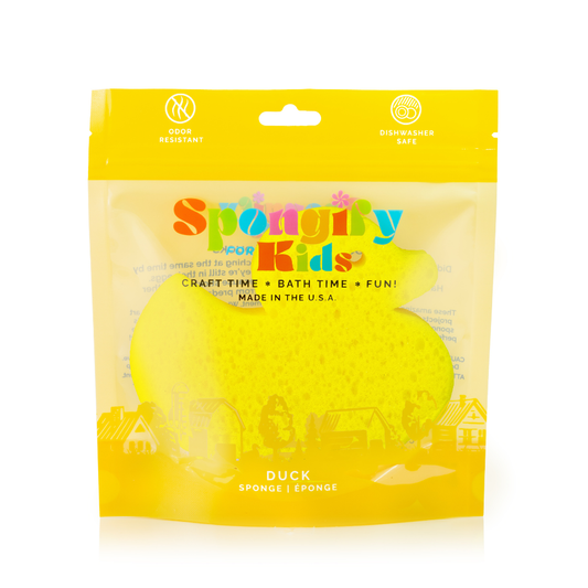 Spongelle Duck Farm Animals Spongify Bath Sponge for Kids