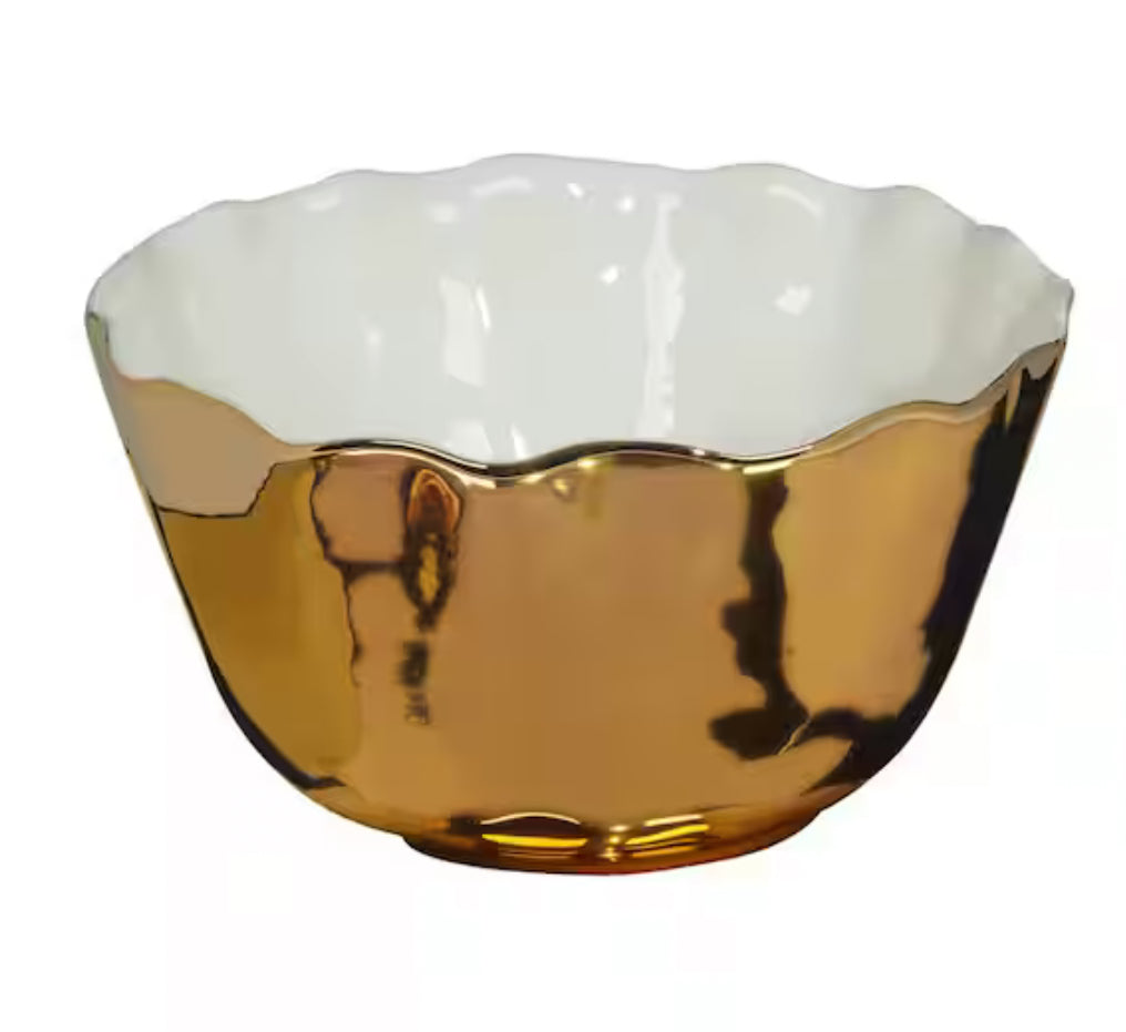 Gold Coast Gold Porcelain Deep Bowl