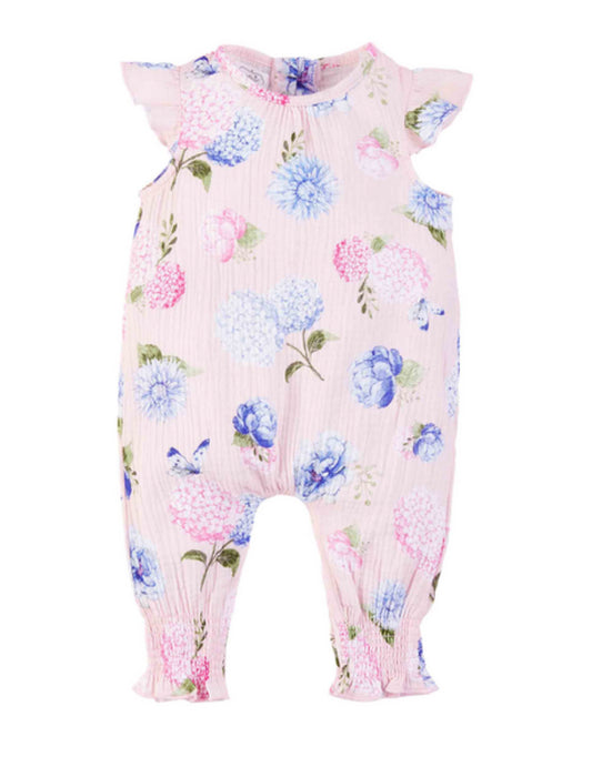 Mudpie Pink Floral Longall (6-9 months)