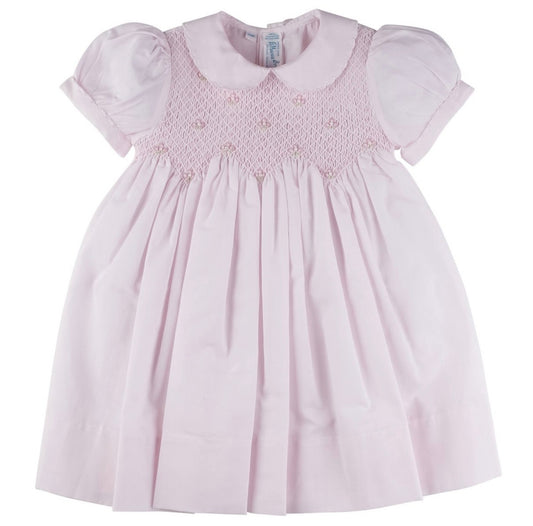 Feltman Brothers Scalloped Pearl Smocked Dress (18 months)