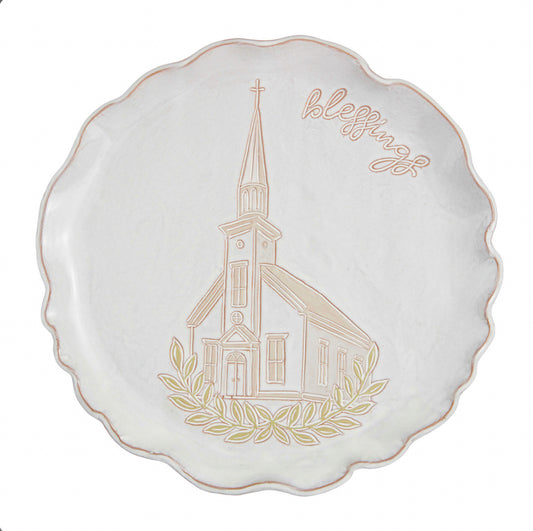 Mudpie Church Blessings Platter