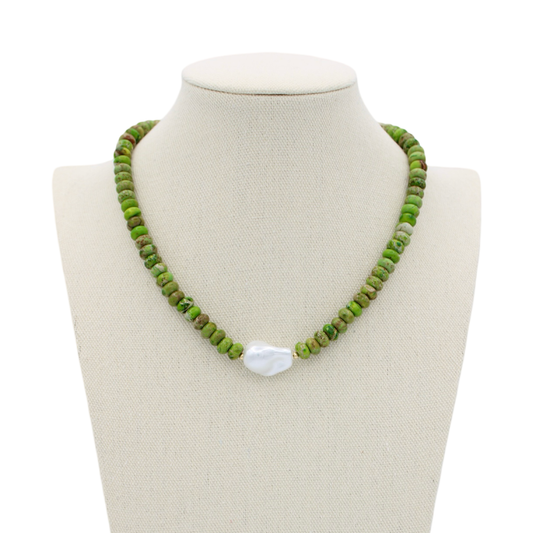 Traci’s Beads Resort Necklaces-Key Lime