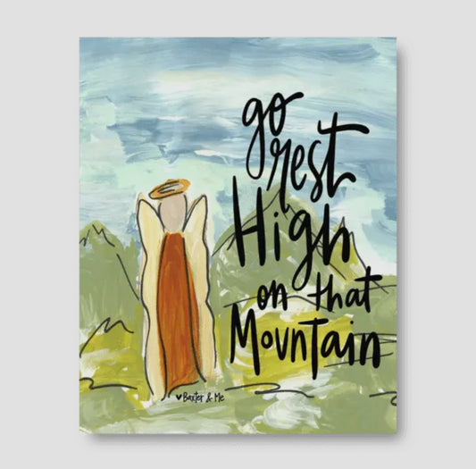 Baxter & Me Wrapped Canvas (8"x10")-Go Rest High