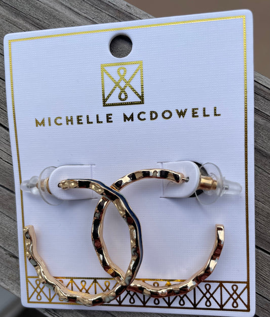 Michelle McDowell Willow Earrings-Navy & Orange