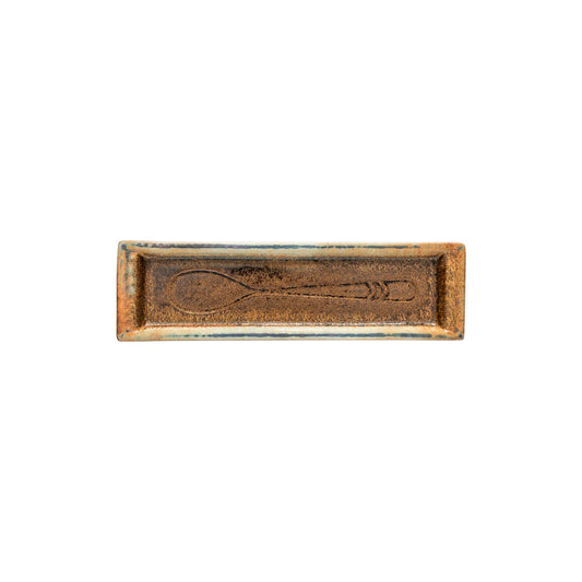 Costa Nova Poterie Spoon Rest-Mocha Brown