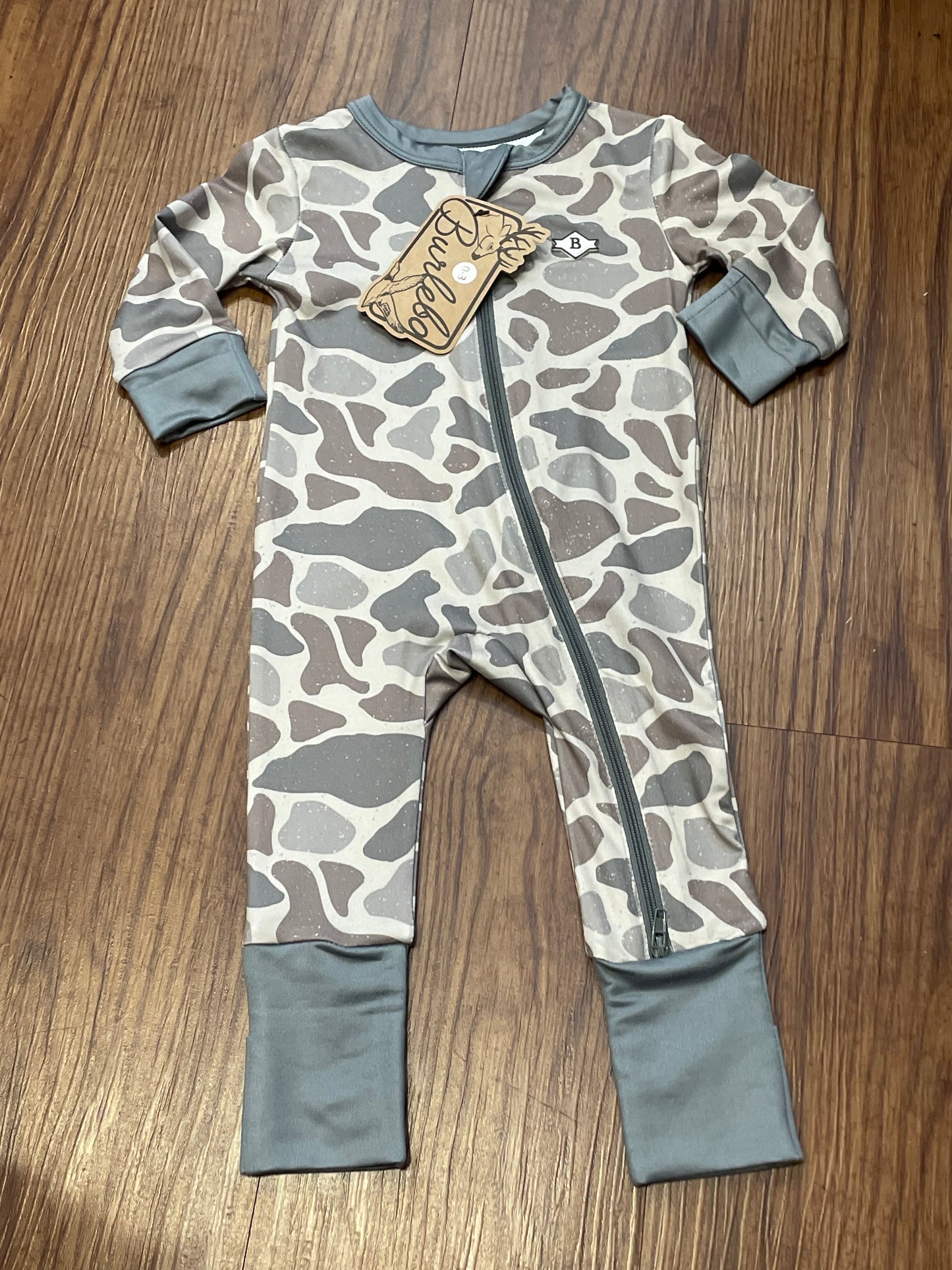 Burlebo Onesie-Classic Deer Camo (0-3 months)