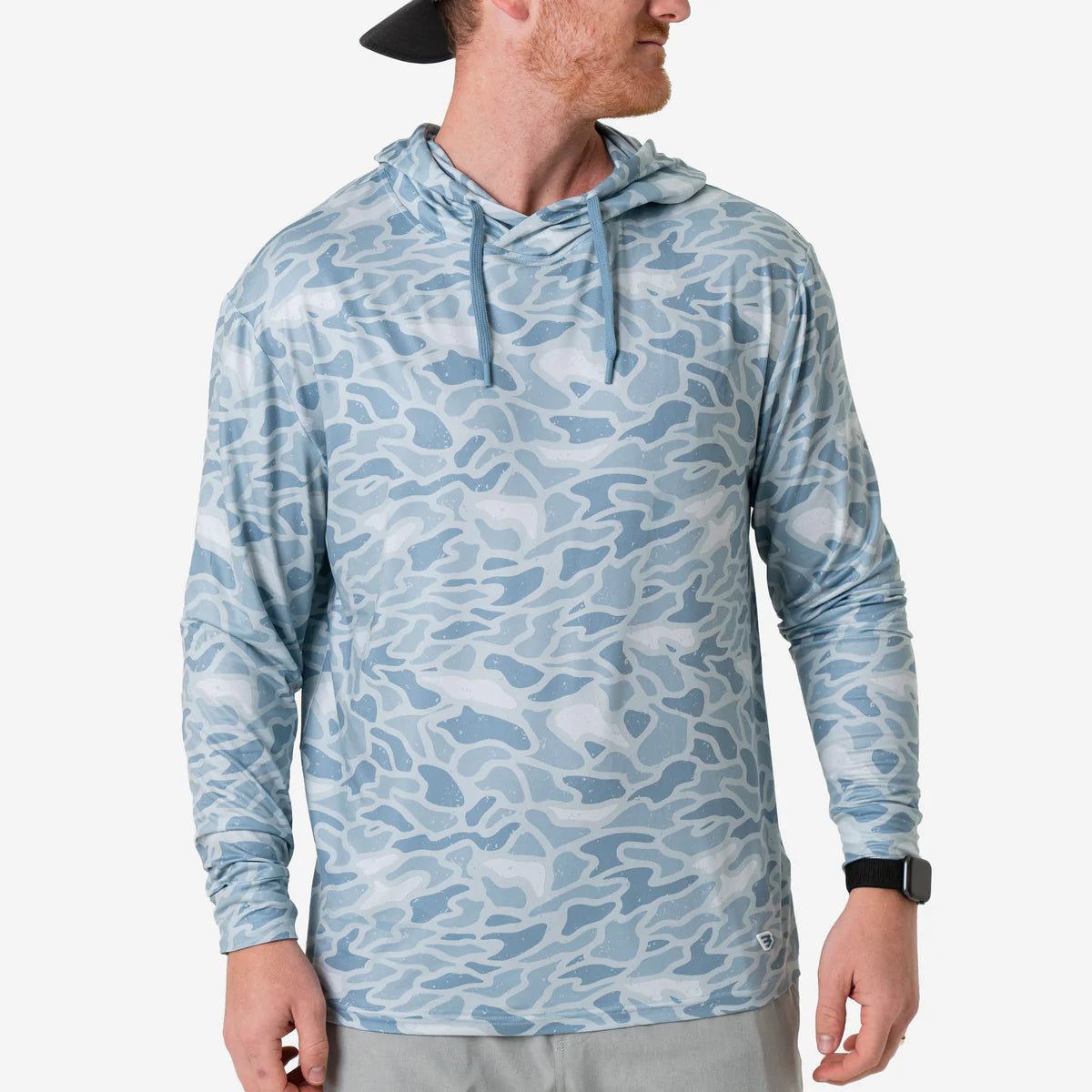 Burlebo Performance Hoodie-Seaside Camo