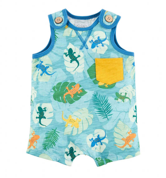 Mudpie Lizard Print Romper (6-9 months)